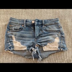 American Eagle ne(x)t level stretch lace shortie.